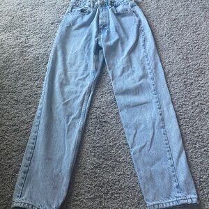 Zara light wash mom jeans